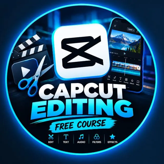 CapCut Professional Video Editing Course WhatsApp Group Icon - Digital Marketing