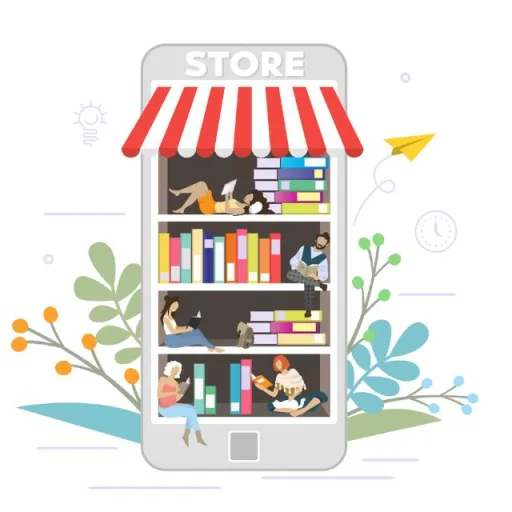 Online book store. WhatsApp Group Icon - Education