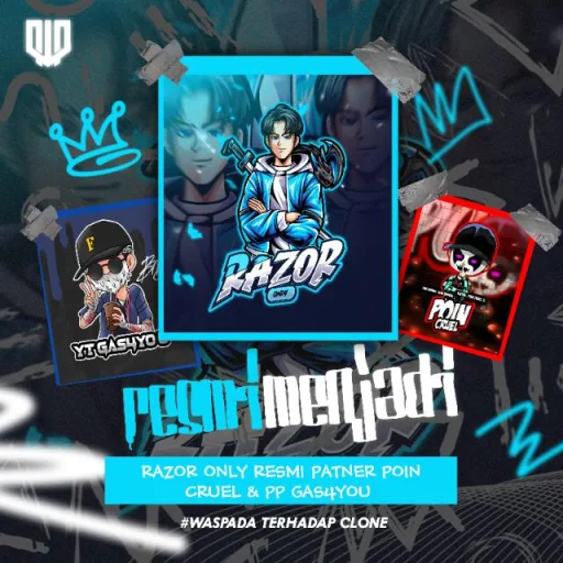 STOK RAZOR ONLY REAL #1 WhatsApp Group Icon - Games