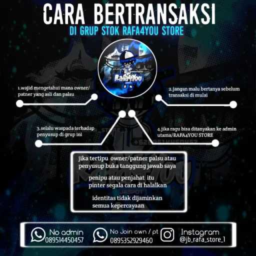 STOK¹ JB || RAFA4YOU JP × OWN WhatsApp Group Icon - Make Money & Earning